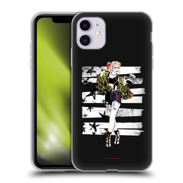 Birds of Prey DC Comics Harley Quinn Art Strut Soft Gel Case for Apple iPhone 11