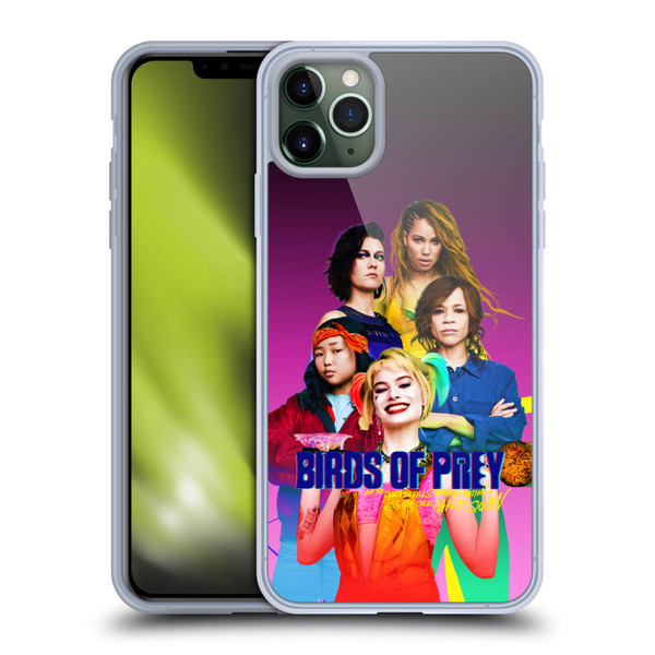 Birds of Prey DC Comics Harley Quinn Art BOP Cast Soft Gel Case for Apple iPhone 11 Pro Max