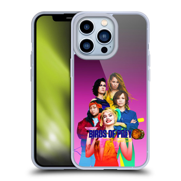 Birds of Prey DC Comics Harley Quinn Art BOP Cast Soft Gel Case for Apple iPhone 13 Pro