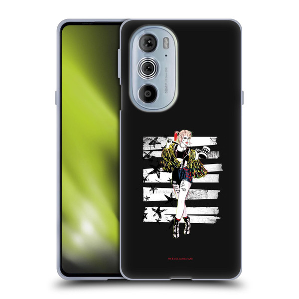 Birds of Prey DC Comics Harley Quinn Art Strut Soft Gel Case for Motorola Edge X30