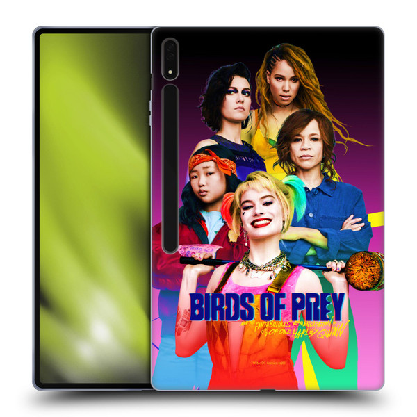 Birds of Prey DC Comics Harley Quinn Art BOP Cast Soft Gel Case for Samsung Galaxy Tab S8 Ultra