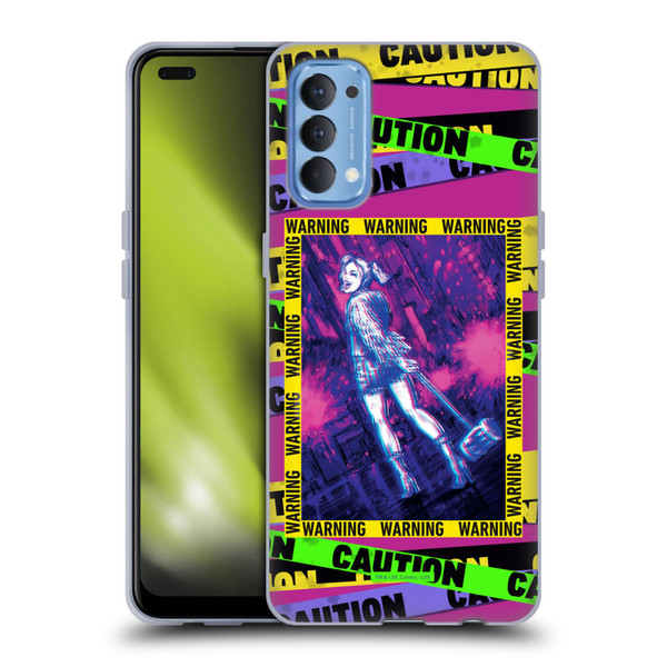 Birds of Prey DC Comics Harley Quinn Art Warning Soft Gel Case for OPPO Reno 4 5G