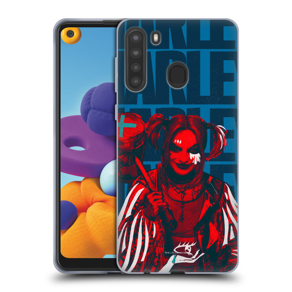 Birds of Prey DC Comics Harley Quinn Art Hammer Soft Gel Case for Samsung Galaxy A21 (2020)
