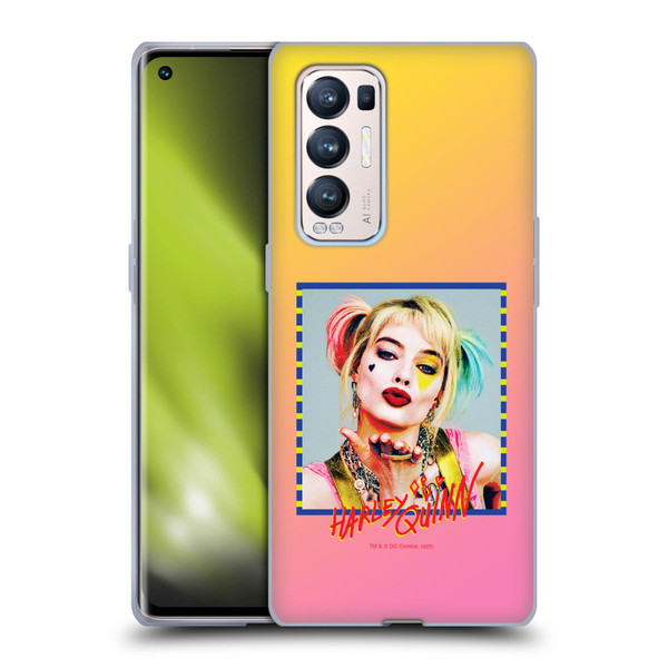 Birds of Prey DC Comics Harley Quinn Flying Kiss Soft Gel Case for OPPO Find X3 Neo / Reno5 Pro+ 5G
