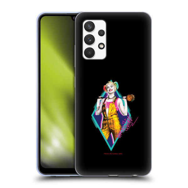 Birds of Prey DC Comics Harley Quinn Happy Crazy Hammer Soft Gel Case for Samsung Galaxy A32 (2021)