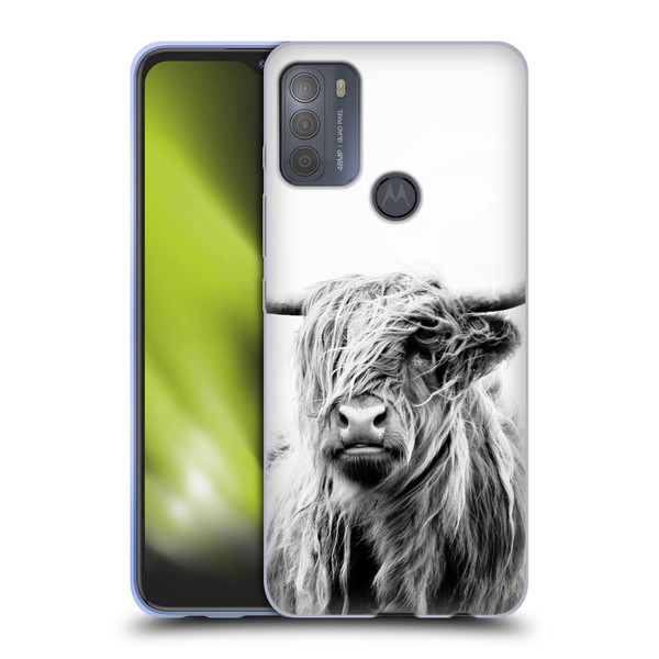 Dorit Fuhg Travel Stories Portrait of a Highland Cow Soft Gel Case for Motorola Moto G50