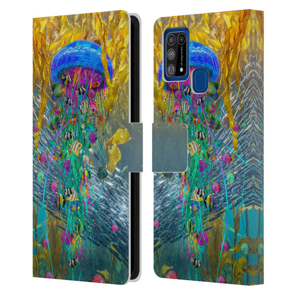 Dave Loblaw Jellyfish Jellyfish Kelp Field Leather Book Wallet Case Cover For Samsung Galaxy M31 (2020)