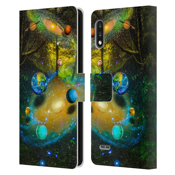 Dave Loblaw Sci-Fi And Surreal Universal Forest Leather Book Wallet Case Cover For LG K22