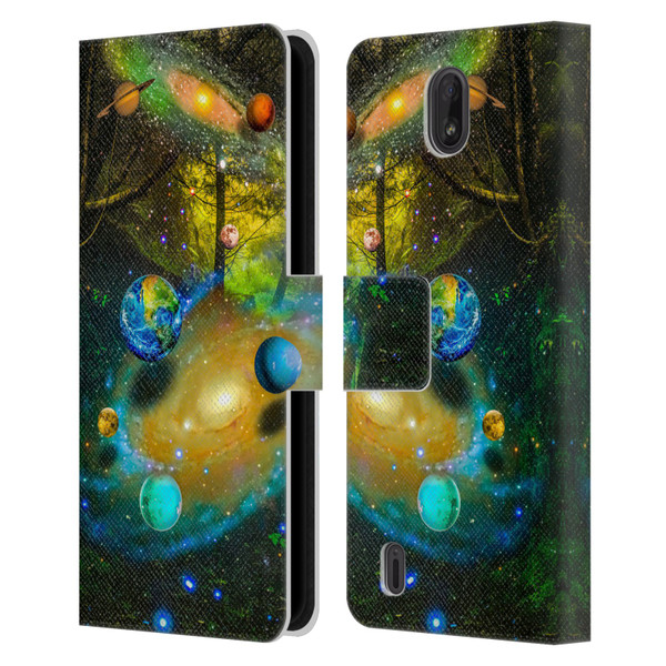 Dave Loblaw Sci-Fi And Surreal Universal Forest Leather Book Wallet Case Cover For Nokia C01 Plus/C1 2nd Edition