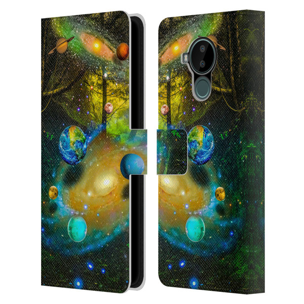 Dave Loblaw Sci-Fi And Surreal Universal Forest Leather Book Wallet Case Cover For Nokia C30