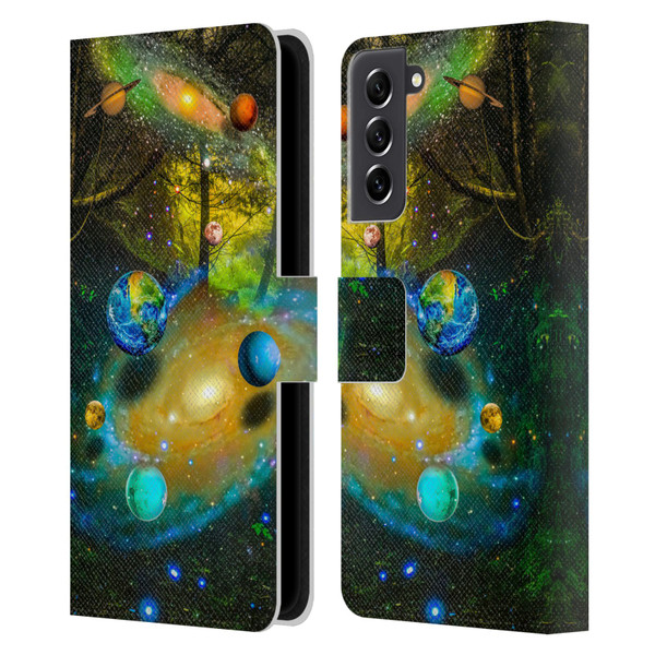 Dave Loblaw Sci-Fi And Surreal Universal Forest Leather Book Wallet Case Cover For Samsung Galaxy S21 FE 5G