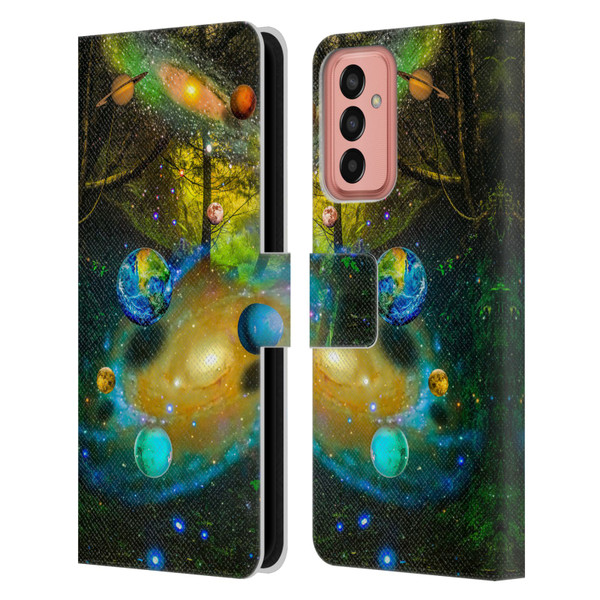 Dave Loblaw Sci-Fi And Surreal Universal Forest Leather Book Wallet Case Cover For Samsung Galaxy M13 (2022)