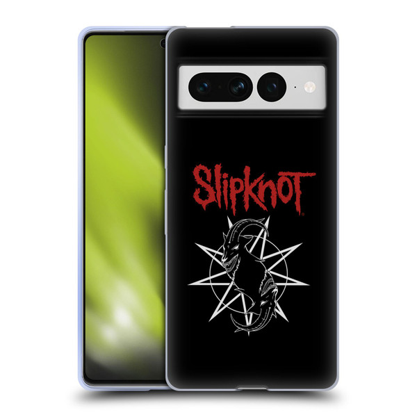 Slipknot Key Art Goat Logo Soft Gel Case for Google Pixel 7 Pro
