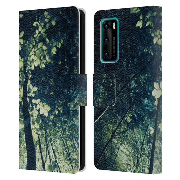 Dorit Fuhg Forest Tree Leather Book Wallet Case Cover For Huawei P40 5G