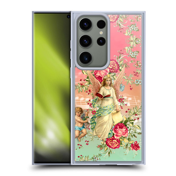 Mark Ashkenazi Florals Angels Soft Gel Case for Samsung Galaxy S23 Ultra 5G