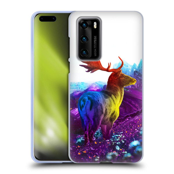 Dave Loblaw Animals Purple Mountain Deer Soft Gel Case for Huawei P40 5G