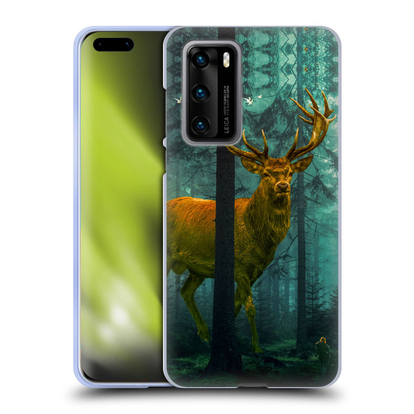 Dave Loblaw Animals Giant Forest Deer Soft Gel Case for Huawei P40 5G