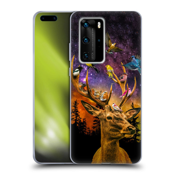 Dave Loblaw Animals Deer and Birds Soft Gel Case for Huawei P40 Pro / P40 Pro Plus 5G