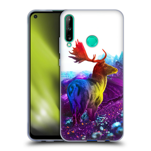 Dave Loblaw Animals Purple Mountain Deer Soft Gel Case for Huawei P40 lite E