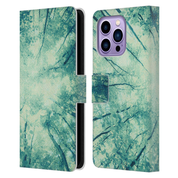 Dorit Fuhg Forest Wander Leather Book Wallet Case Cover For Apple iPhone 14 Pro Max