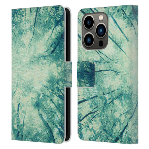 Dorit Fuhg Forest Wander Leather Book Wallet Case Cover For Apple iPhone 14 Pro