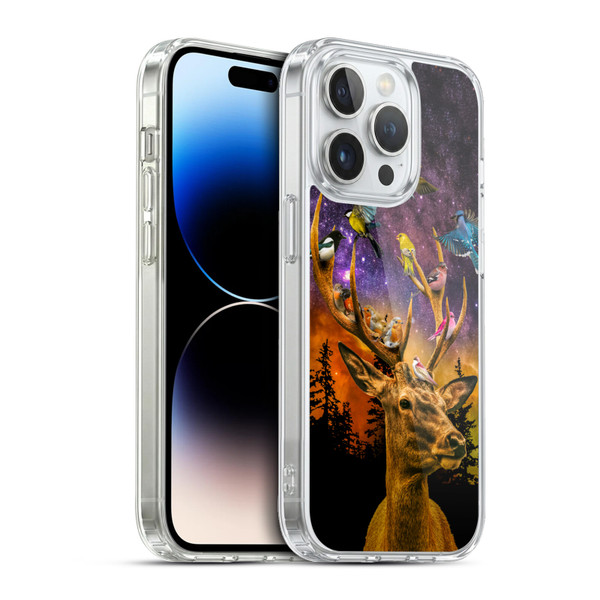 Dave Loblaw Animals Deer and Birds Soft Gel Case for Apple iPhone 13 Pro & MagSafe