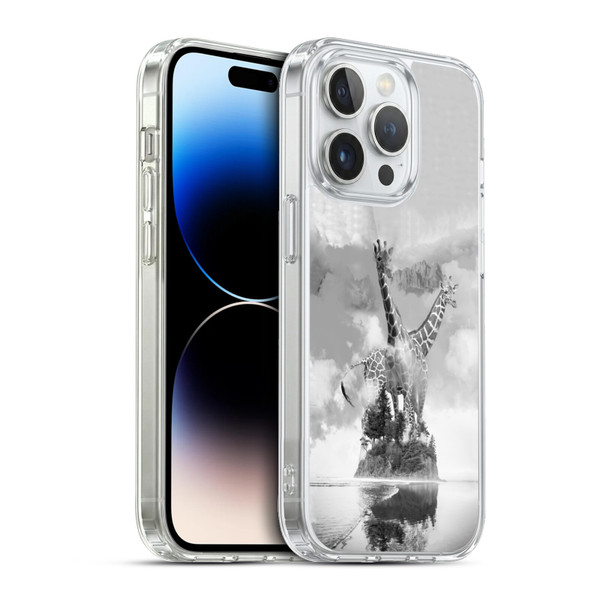 Dave Loblaw Animals Giraffe In The Mist Soft Gel Case for Apple iPhone 13 Pro & MagSafe