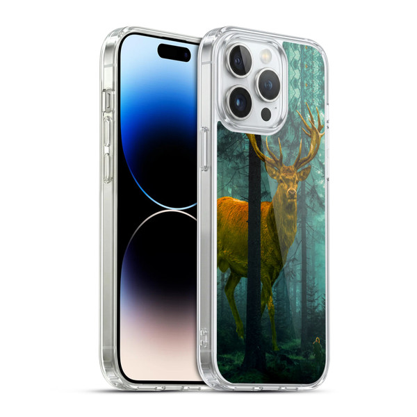 Dave Loblaw Animals Giant Forest Deer Soft Gel Case for Apple iPhone 14 Pro Max & MagSafe