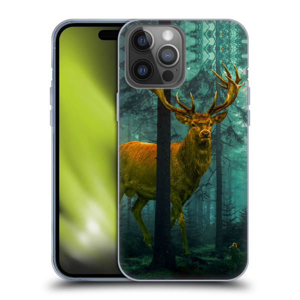 Dave Loblaw Animals Giant Forest Deer Soft Gel Case for Apple iPhone 14 Pro Max