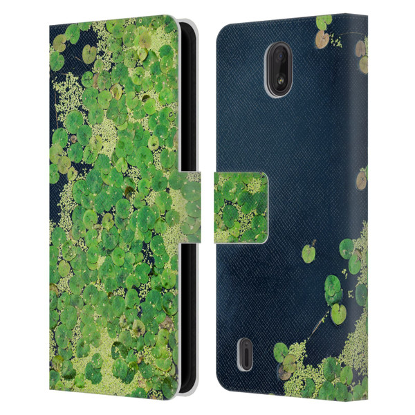 Dorit Fuhg Forest Lotus Leaves Leather Book Wallet Case Cover For Nokia C01 Plus/C1 2nd Edition