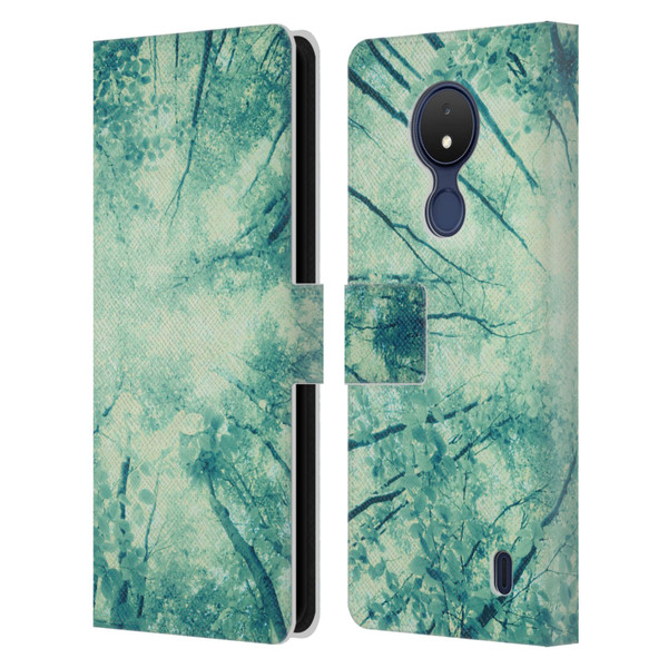 Dorit Fuhg Forest Wander Leather Book Wallet Case Cover For Nokia C21