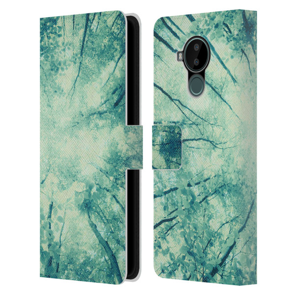 Dorit Fuhg Forest Wander Leather Book Wallet Case Cover For Nokia C30