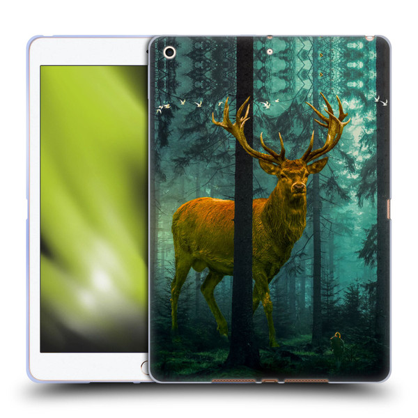 Dave Loblaw Animals Giant Forest Deer Soft Gel Case for Apple iPad 10.2 2019/2020/2021