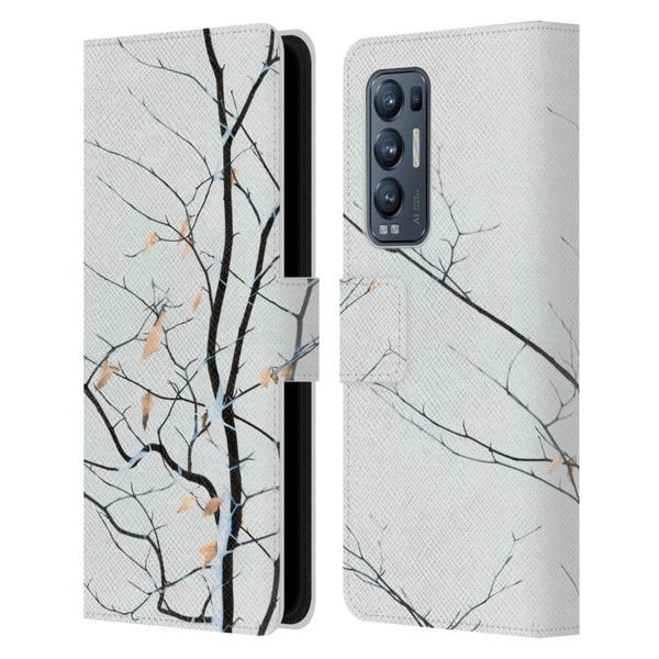 Dorit Fuhg Forest White Leather Book Wallet Case Cover For OPPO Find X3 Neo / Reno5 Pro+ 5G