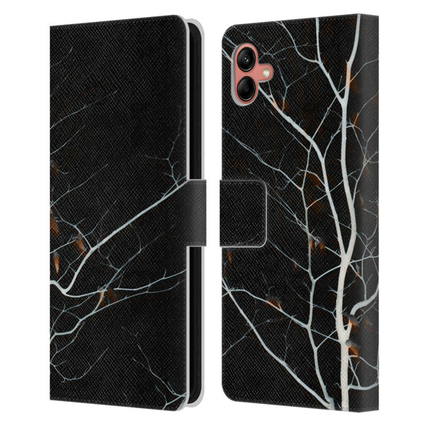 Dorit Fuhg Forest Black Leather Book Wallet Case Cover For Samsung Galaxy A04 (2022)