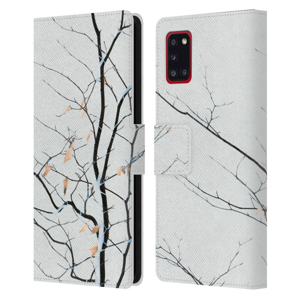 Dorit Fuhg Forest White Leather Book Wallet Case Cover For Samsung Galaxy A31 (2020)