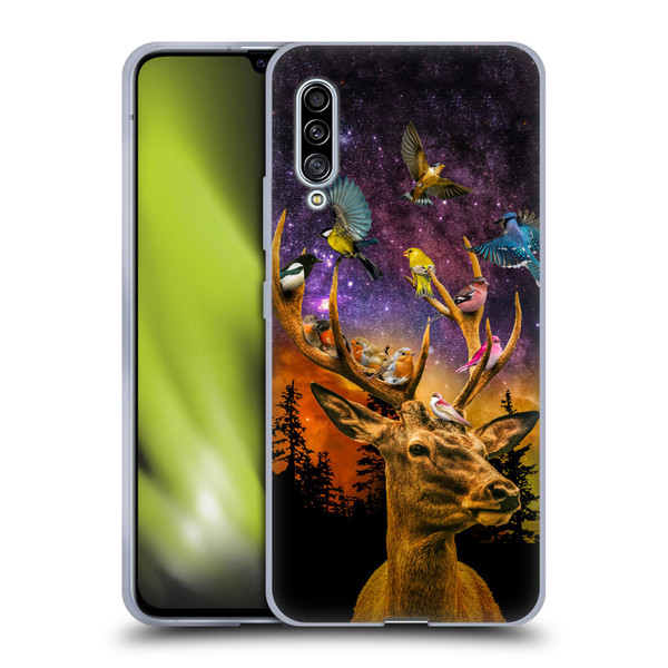 Dave Loblaw Animals Deer and Birds Soft Gel Case for Samsung Galaxy A90 5G (2019)