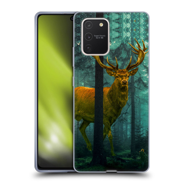 Dave Loblaw Animals Giant Forest Deer Soft Gel Case for Samsung Galaxy S10 Lite