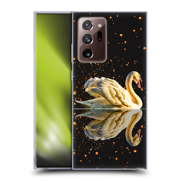 Dave Loblaw Animals Swan Lake Reflections Soft Gel Case for Samsung Galaxy Note20 Ultra / 5G