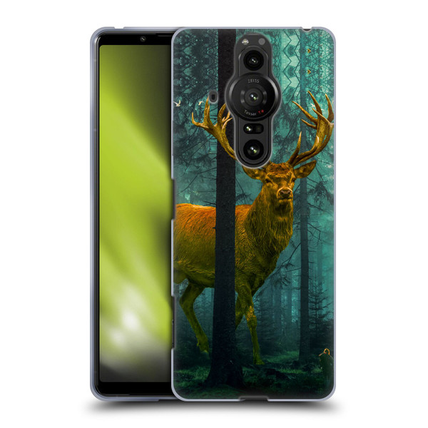 Dave Loblaw Animals Giant Forest Deer Soft Gel Case for Sony Xperia Pro-I