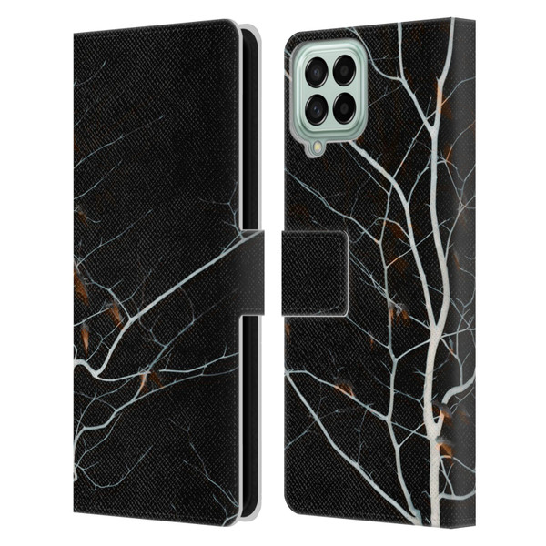 Dorit Fuhg Forest Black Leather Book Wallet Case Cover For Samsung Galaxy M53 (2022)