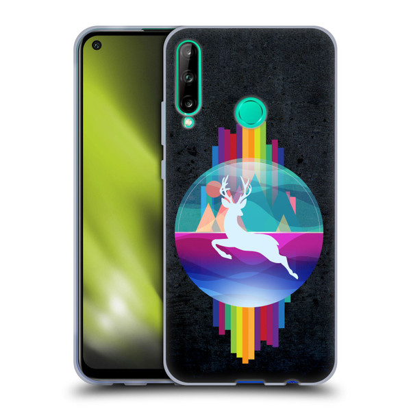 Dave Loblaw Contemporary Art Deer In Dome Soft Gel Case for Huawei P40 lite E