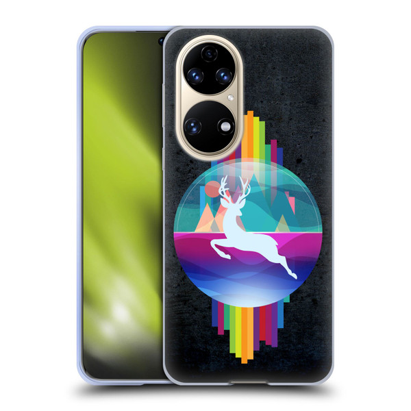 Dave Loblaw Contemporary Art Deer In Dome Soft Gel Case for Huawei P50