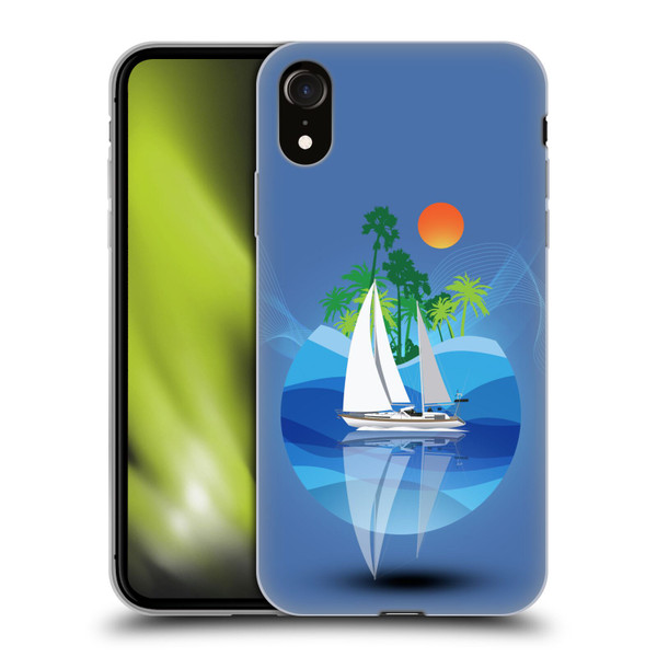 Dave Loblaw Contemporary Art Tropical Waters Soft Gel Case for Apple iPhone XR