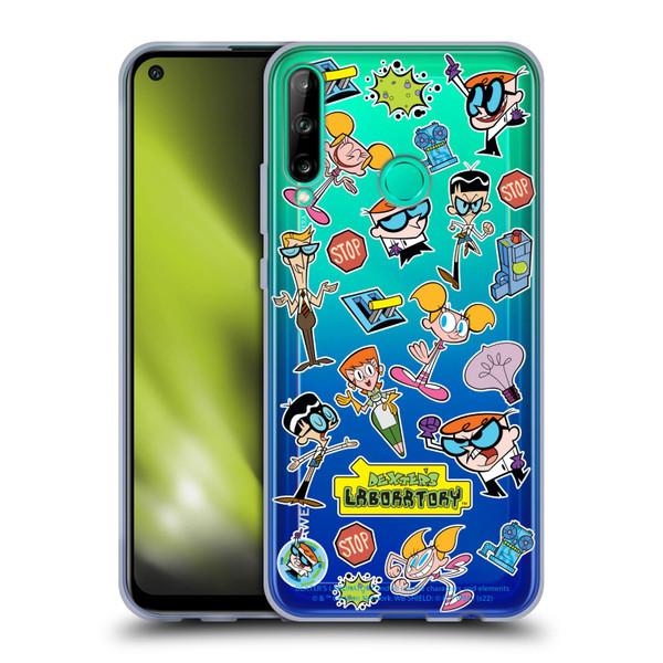 Dexter's Laboratory Graphics Icons Soft Gel Case for Huawei P40 lite E