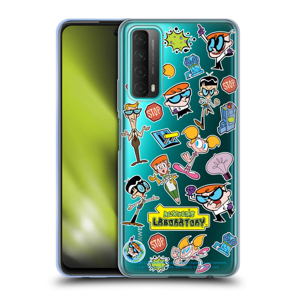 Dexter's Laboratory Graphics Icons Soft Gel Case for Huawei P Smart (2021)