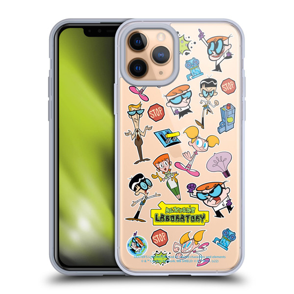 Dexter's Laboratory Graphics Icons Soft Gel Case for Apple iPhone 11 Pro