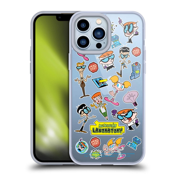 Dexter's Laboratory Graphics Icons Soft Gel Case for Apple iPhone 13 Pro Max