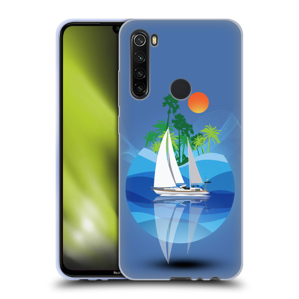 Dave Loblaw Contemporary Art Tropical Waters Soft Gel Case for Xiaomi Redmi Note 8T