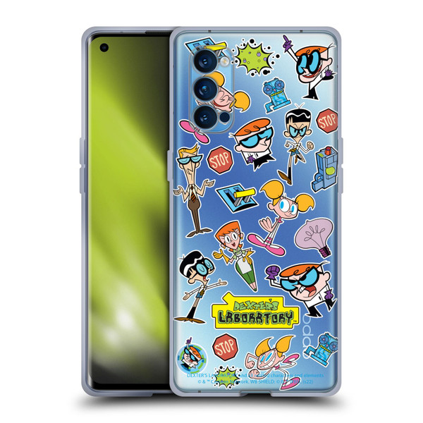 Dexter's Laboratory Graphics Icons Soft Gel Case for OPPO Reno 4 Pro 5G